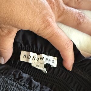 Black AD NOW THIS strapless black dress